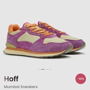 Hoff Mumbai Purple Orange Sneaker Brand New Size 8.5